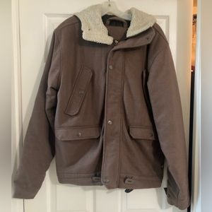 Planet earth men’s wool coat‎ with hood